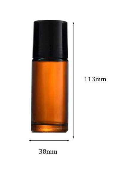 Botellas de vidrio ámbar Wresty 50ml - Set de 4, a prueba de fugas Botellas de vidrio ámbar Wresty 50ml - Set de 4, a prueba de fugas