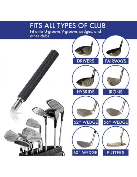 Afilador de ranuras de golf Bulex, compacto y duradero Afilador de ranuras de golf Bulex, compacto y duradero
