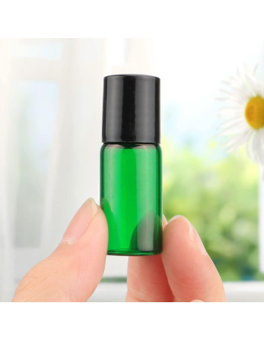 Paquete de 50 Botellas de Vidrio 3ml con Rodillo Furnido