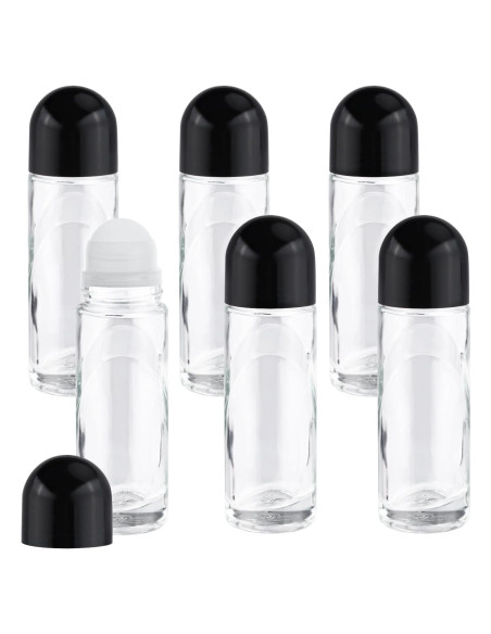 6 Botellas de Vidrio Roll On Lokusel 70ml para Aceites y Perfumes 6 Botellas de Vidrio Roll On Lokusel 70ml para Aceites y Perfumes