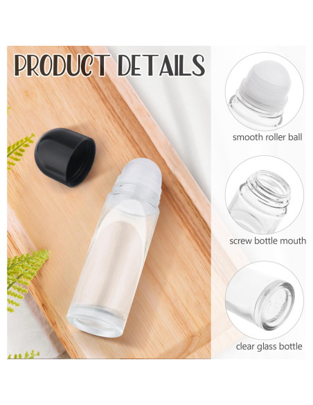 6 Botellas de Vidrio Roll On Lokusel 70ml para Aceites y Perfumes 6 Botellas de Vidrio Roll On Lokusel 70ml para Aceites y Perfumes