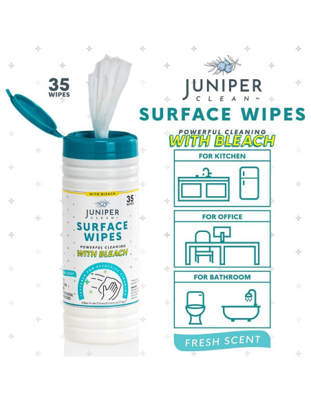 Toallitas de Limpieza Multiusos Juniper CLEAN 35 Unidades Aroma Fresco Toallitas de Limpieza Multiusos Juniper CLEAN 35 Unidades Aroma Fresco