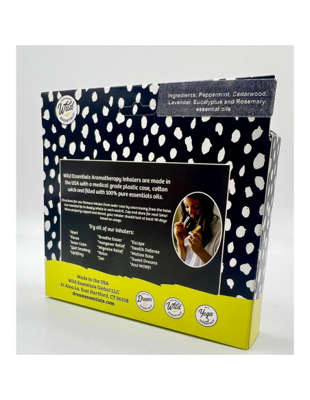 Inhaladores Nasales Aromaterapéuticos Wild Essentials - 3 Piezas Inhaladores Nasales Aromaterapéuticos Wild Essentials - 3 Piezas