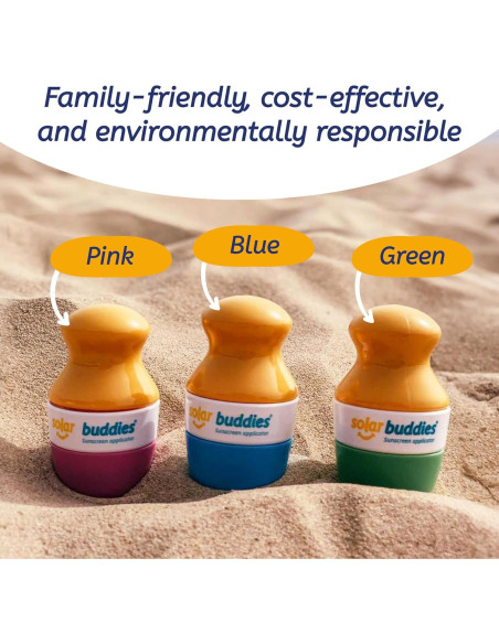 Aplicador Solar Rellenable Solar Buddies Dúo Rosa Verde 100ml Aplicador Solar Rellenable Solar Buddies Dúo Rosa Verde 100ml