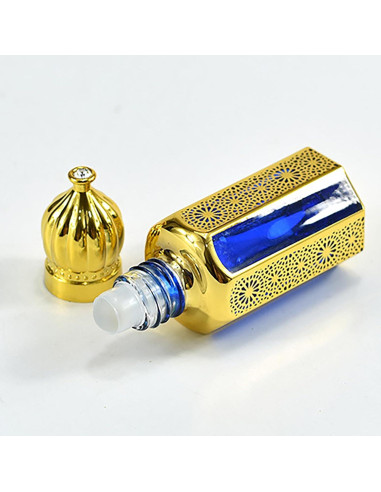 Set de 4 Botellas de Vidrio 12ml Dynaeuty con Rodillo para Aceites