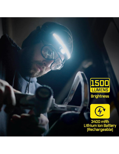 Linterna Frontal LED Liteband PRO 1500 Lúmenes Camo