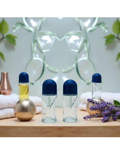 2 Botellas de Vidrio 50ml con Rodillo Galepromot Recargables 2