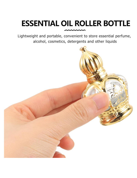 Botellas de Perfume Vintage Housoutil 10ml Vidrio Dorado Botellas de Perfume Vintage Housoutil 10ml Vidrio Dorado
