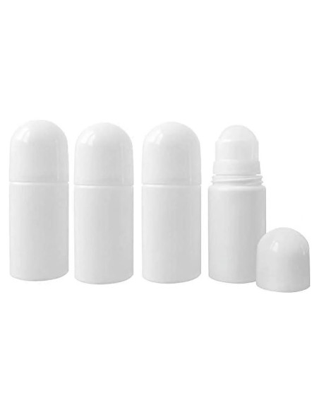 4 Botellas Reutilizables Roll On 50ml WsjiaboFux Blancas 4 Botellas Reutilizables Roll On 50ml WsjiaboFux Blancas