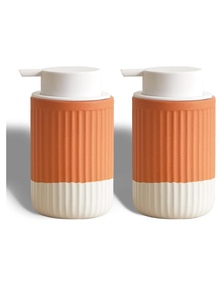 Dispensador de Jabón Cerámica ABBI NIMO 2 Piezas 350 ml Dispensador de Jabón Cerámica ABBI NIMO 2 Piezas 350 ml