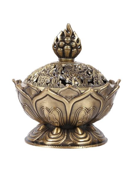 Quemador de Incienso Clásico QRZLP de Cobre Antiguo 7.8cm Quemador de Incienso Clásico QRZLP de Cobre Antiguo 7.8cm