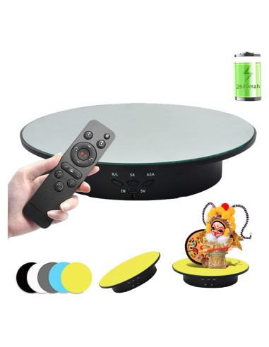 Soporte Rotativo QINMAY 360 con Control Remoto y USB