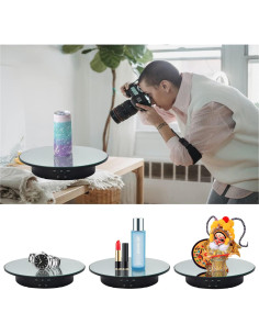 Soporte Rotativo QINMAY 360 con Control Remoto y USB 2