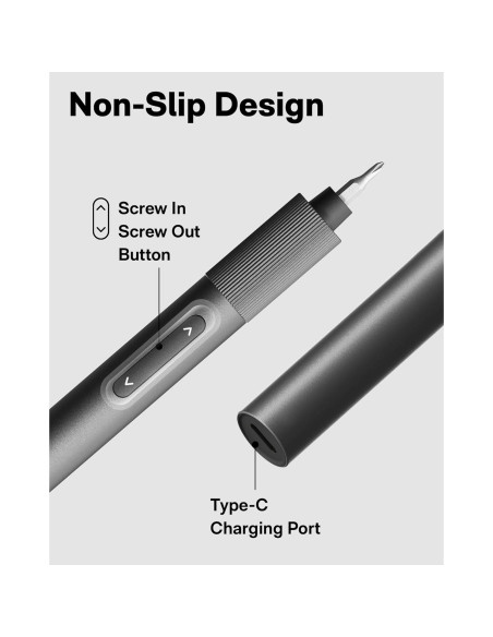 HOTO Destornillador Eléctrico 25 en 1 Recargable USB-C HOTO Destornillador Eléctrico 25 en 1 Recargable USB-C