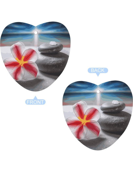 Ambientador Colgante para Auto Flor Tropical y Piedra Zen Ambientador Colgante para Auto Flor Tropical y Piedra Zen