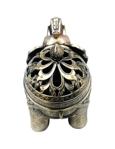 Soporte de Incienso Elefante Hourwof Bronce 16x10x13cm