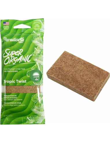 Ambientador Orgánico Paradise 4 Pcs Bloque Fragancia Tropical