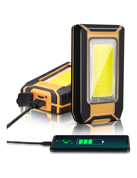 Paquete de 2 luces de trabajo LED 40W 1600LM recargables Paquete de 2 luces de trabajo LED 40W 1600LM recargables