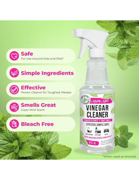 Limpiador Multiusos de Vinagre Mighty Mint 454g - Aroma a Menta Limpiador Multiusos de Vinagre Mighty Mint 454g - Aroma a Menta