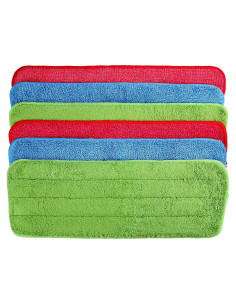 6 Almohadillas de Microfibra para Mopa Reveal 42x14 cm TecUnite