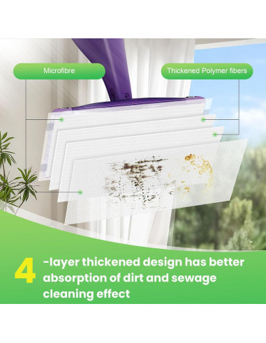 Almohadillas desechables 42P Swiffer WetJet, alta absorción