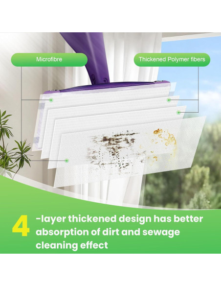 Almohadillas desechables 42P Swiffer WetJet, alta absorción Almohadillas desechables 42P Swiffer WetJet, alta absorción