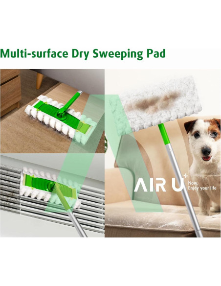 Paños de Mopa Secos AIR U+ para Swiffer - 30 Unidades Microfibra Paños de Mopa Secos AIR U+ para Swiffer - 30 Unidades Microfibra