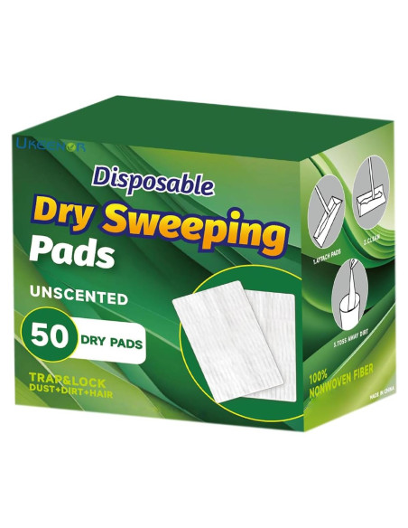 Repuestos de Mopa Secos Ukeenor 50 Paños Desechables 19.8x30cm Repuestos de Mopa Secos Ukeenor 50 Paños Desechables 19.8x30cm