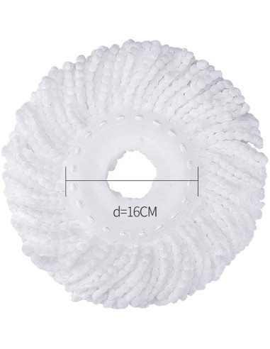 Cabezas de Mopa Giratoria Microfibra DANGSHAN 3 Pack 16 cm