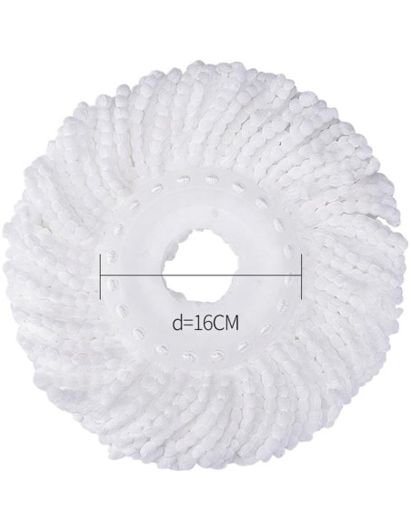 Cabezas de Mopa Giratoria Microfibra DANGSHAN 3 Pack 16 cm Cabezas de Mopa Giratoria Microfibra DANGSHAN 3 Pack 16 cm