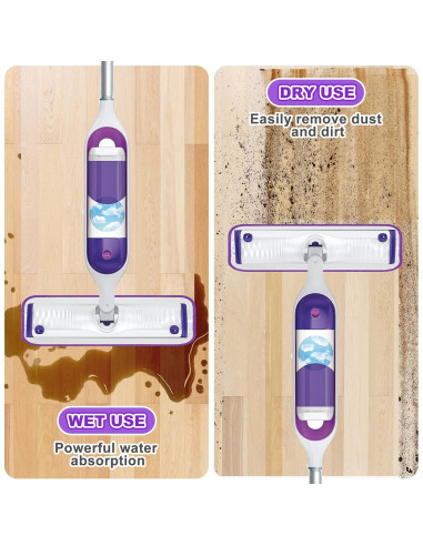 Paquete de 4 almohadillas reutilizables ILAVCOOL para Swiffer
