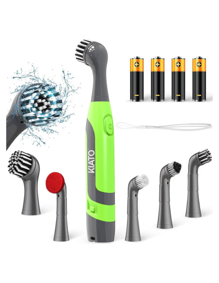Cepillo de limpieza eléctrico Kiato RMSS03GN con 11 accesorios Cepillo de limpieza eléctrico Kiato RMSS03GN con 11 accesorios
