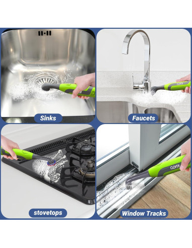 Cepillo de limpieza eléctrico Kiato RMSS03GN con 11 accesorios