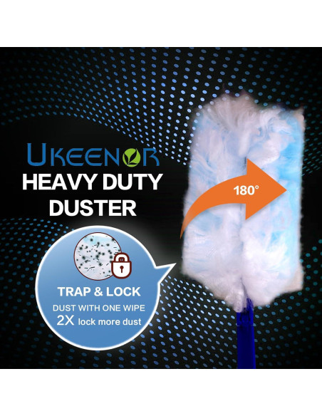 Kit de Recambios Duster UKEENOR con Mango Extensible y 15 Recambios Kit de Recambios Duster UKEENOR con Mango Extensible y 15 Recambios