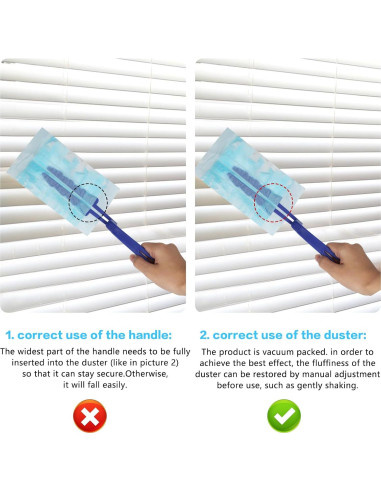 Recargas de Duster MUZHUPGUZ con Mango Ergonómico - 20 Pcs