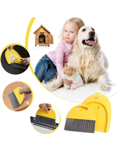 Juego de Mini Recogedor y Cepillo XXFLOWER Amarillo