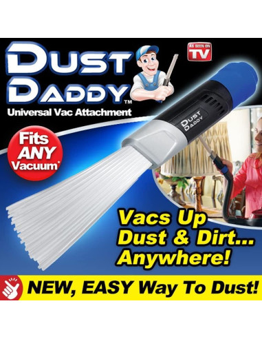 Ontel Dust Daddy | Accesorio Universal para Aspiradora | Limpieza Eficaz