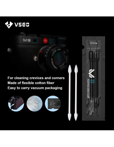Kit de Limpieza de Lentes VSGO V-C01E con Limpiador y Hisopos
