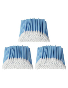 Hisopos de Limpieza LUCHOI 300PCS Espuma 90mm Cabeza Redonda