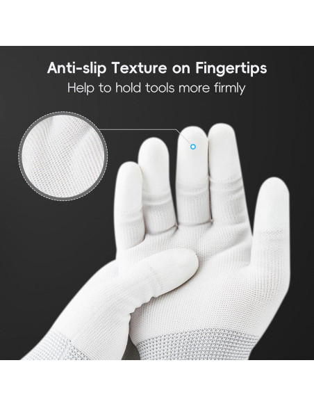 Guantes de limpieza antiestáticos JJC para cámaras - 2 pares Guantes de limpieza antiestáticos JJC para cámaras - 2 pares