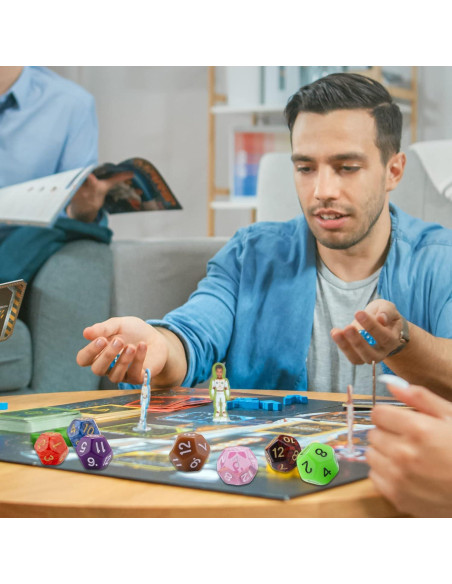 AUSTOR Juego de Dados Poliedricos 42 Piezas 12 Caras AUSTOR Juego de Dados Poliedricos 42 Piezas 12 Caras