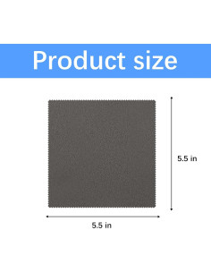 Paquete de 120 Paños de Limpieza de Microfibra 14cm Gris 2