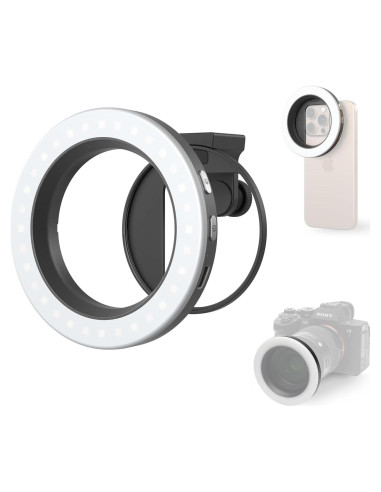 Luz LED de Anillo Bi-Color SmallRig Vibe P30 67mm 3W