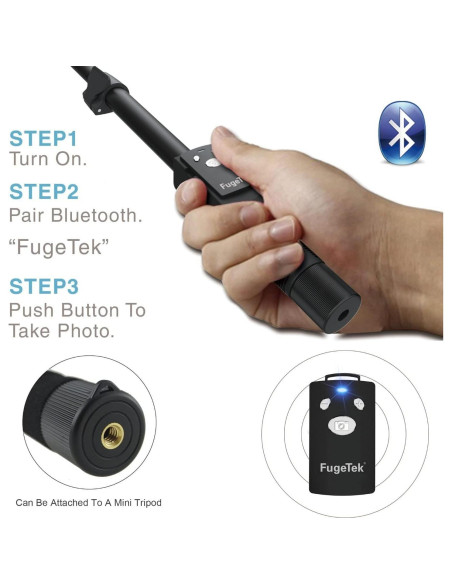 Control Remoto Bluetooth Fugetek FT-560 para Monopod Control Remoto Bluetooth Fugetek FT-560 para Monopod