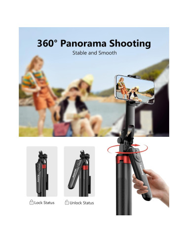 Trípode Extensible Aureday R29 para Teléfono y Selfie Stick