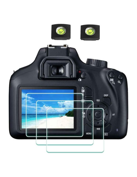 Protector de Pantalla LCD y Cubierta de Zapata Fría Canon EOS 4000D Protector de Pantalla LCD y Cubierta de Zapata Fría Canon EOS 4000D