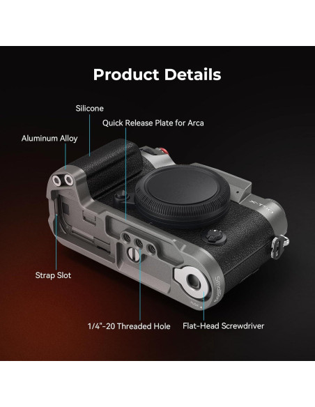 Mango en L de Silicona SmallRig 4712 para FUJIFILM X-T50 Mango en L de Silicona SmallRig 4712 para FUJIFILM X-T50