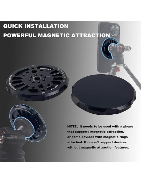Adaptador de Montaje Magnético FOMOZER ME60 para iPhone Adaptador de Montaje Magnético FOMOZER ME60 para iPhone