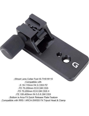 Base de Montaje de Trípode Duomianshou para Lentes Sony