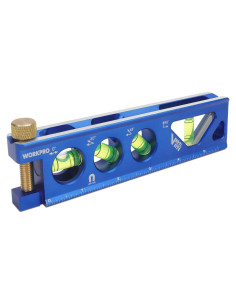 Nivel Torpedo Magnético WORKPRO 16.5 cm con 4 Viales